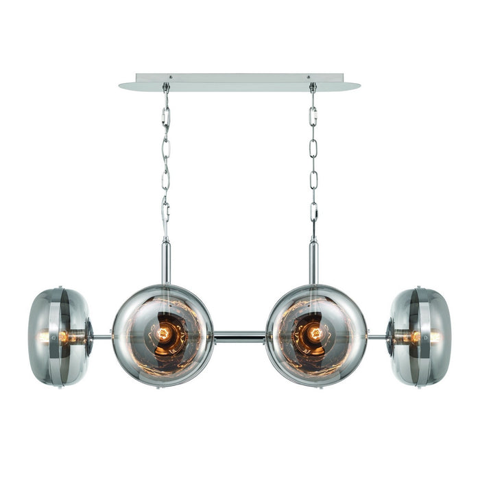 Eurofase 38130-022 Six Light Chandelier, Polished Nickel