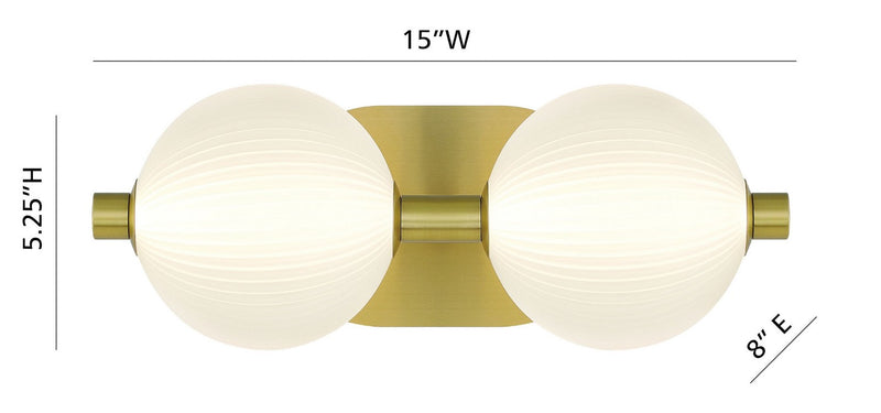 Eurofase 47192-010 LED Vanity, Gold