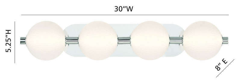 Eurofase 47194-021 LED Vanity, Polished Nickel