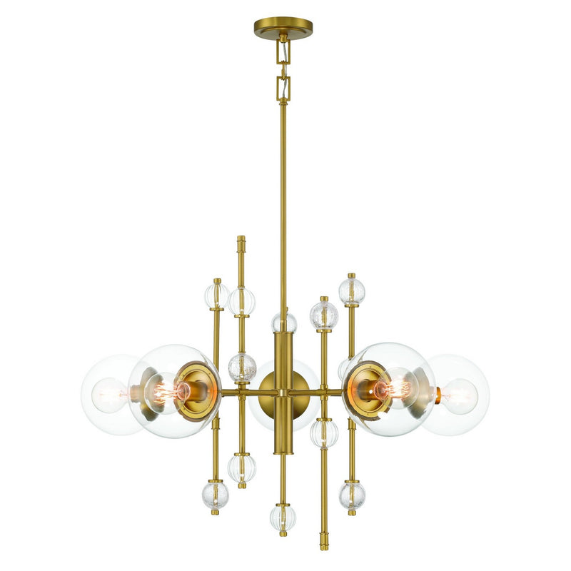 Eurofase 47221-017 Five Light Chandelier, Gold