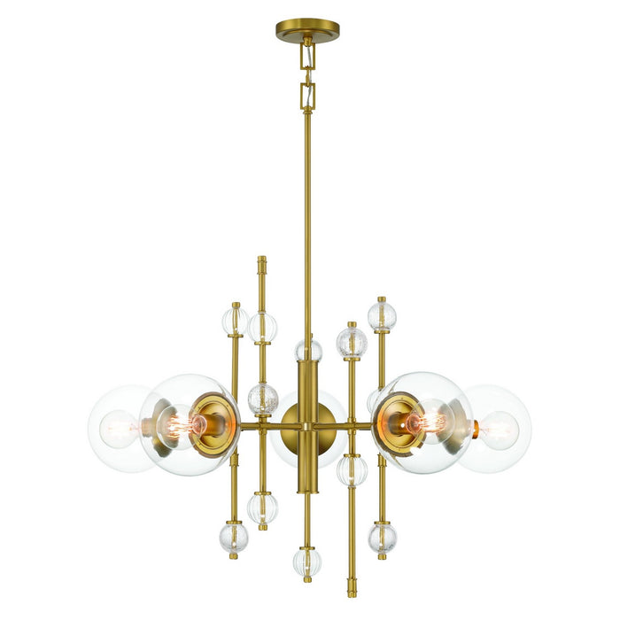 Eurofase 47221-017 Five Light Chandelier, Gold