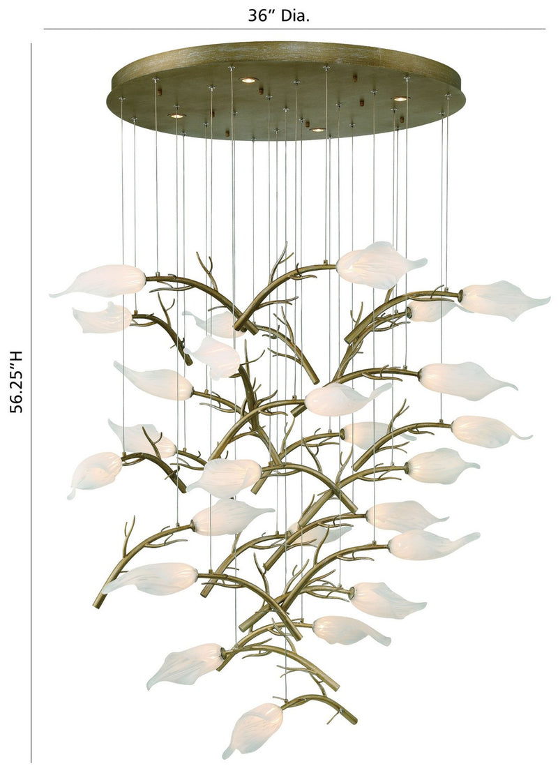 Eurofase 47226-012 LED Chandelier, Gold