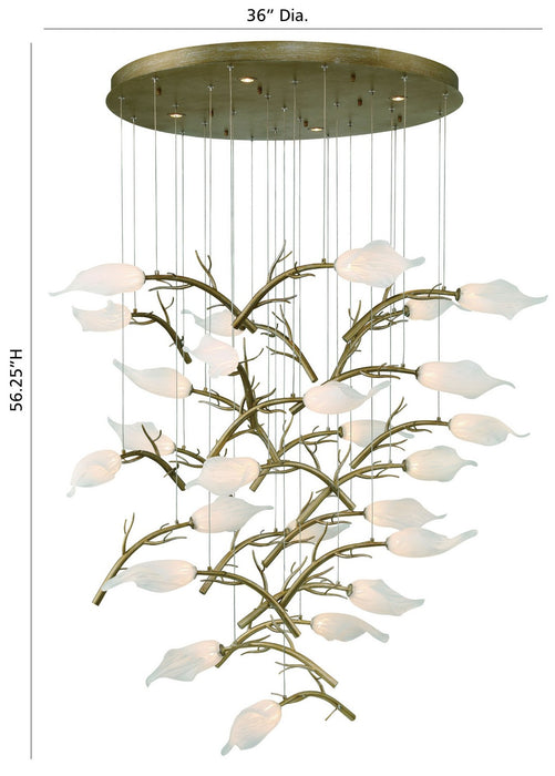 Eurofase 47226-012 LED Chandelier, Gold