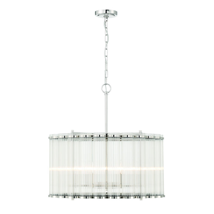 Eurofase 47239-029 Six Light Pendant, Polished Nickel