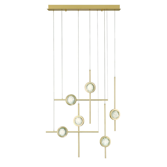 Eurofase 47255-012 LED Chandelier, Gold