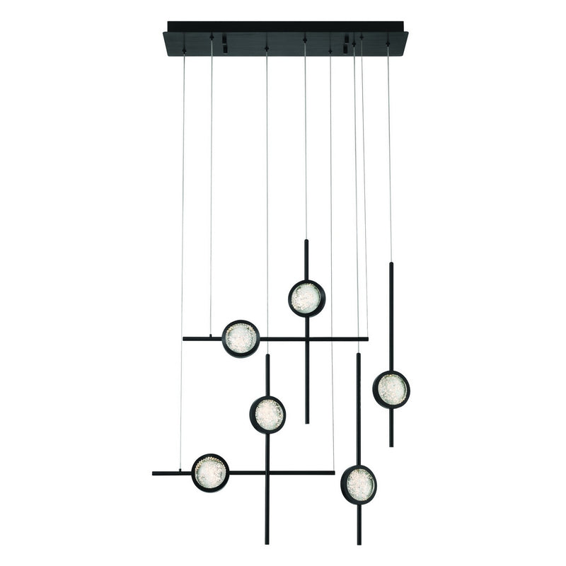 Eurofase 47255-029 LED Chandelier, Black