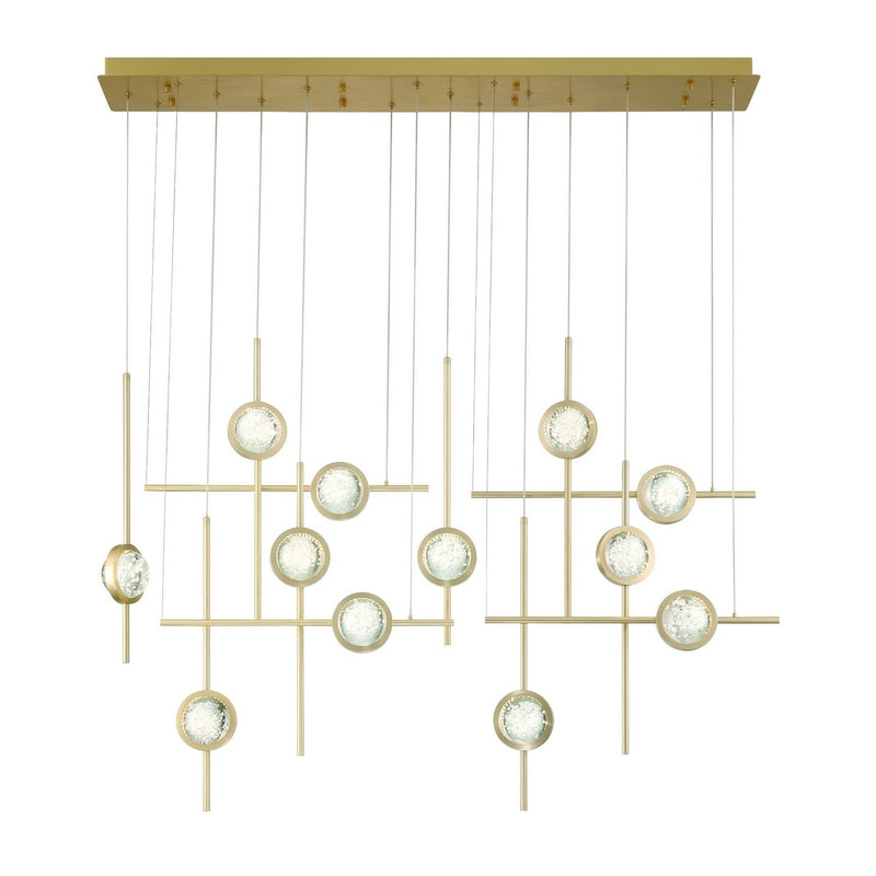 Eurofase 47256-019 LED Chandelier, Gold