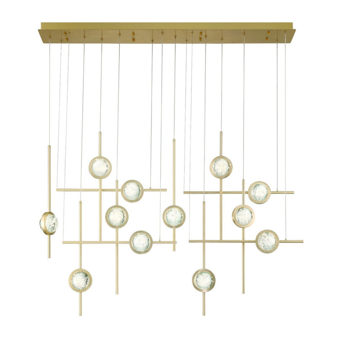 Eurofase 47256-019 LED Chandelier, Gold