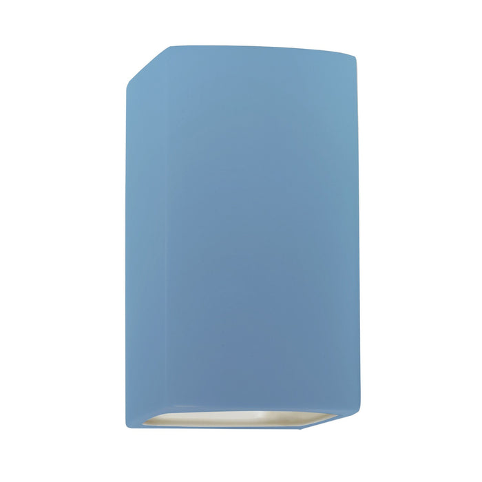 Justice Designs CER-0915W-SKBL One Light Outdoor Wall Sconce, Sky Blue