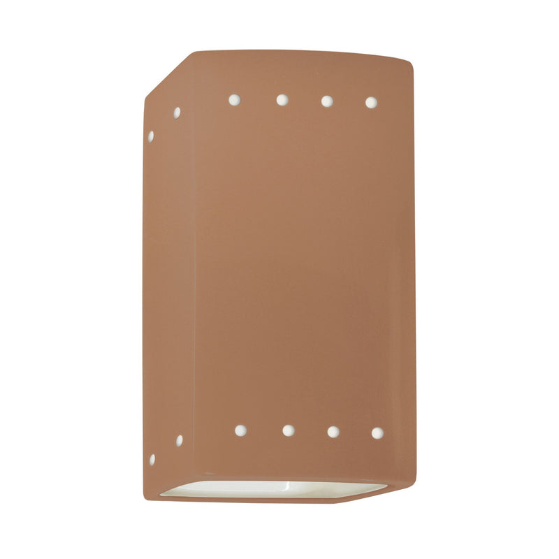 Justice Designs CER-0925-ADOB One Light Wall Sconce, Adobe