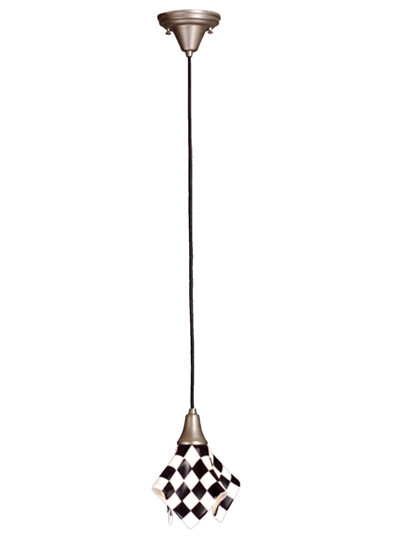 Meyda Tiffany 81355 One Light Mini Pendant, Nickel