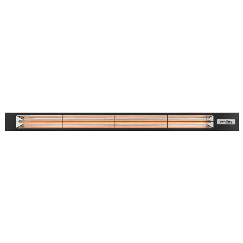 Eurofase LP30240B Low Profile Electric Infrared Single Element Heater, Black