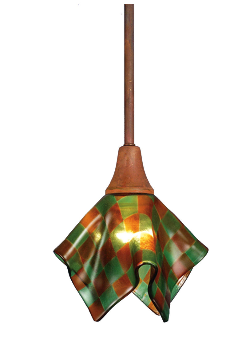 Meyda Tiffany 81367 One Light Mini Pendant, Vintage Copper