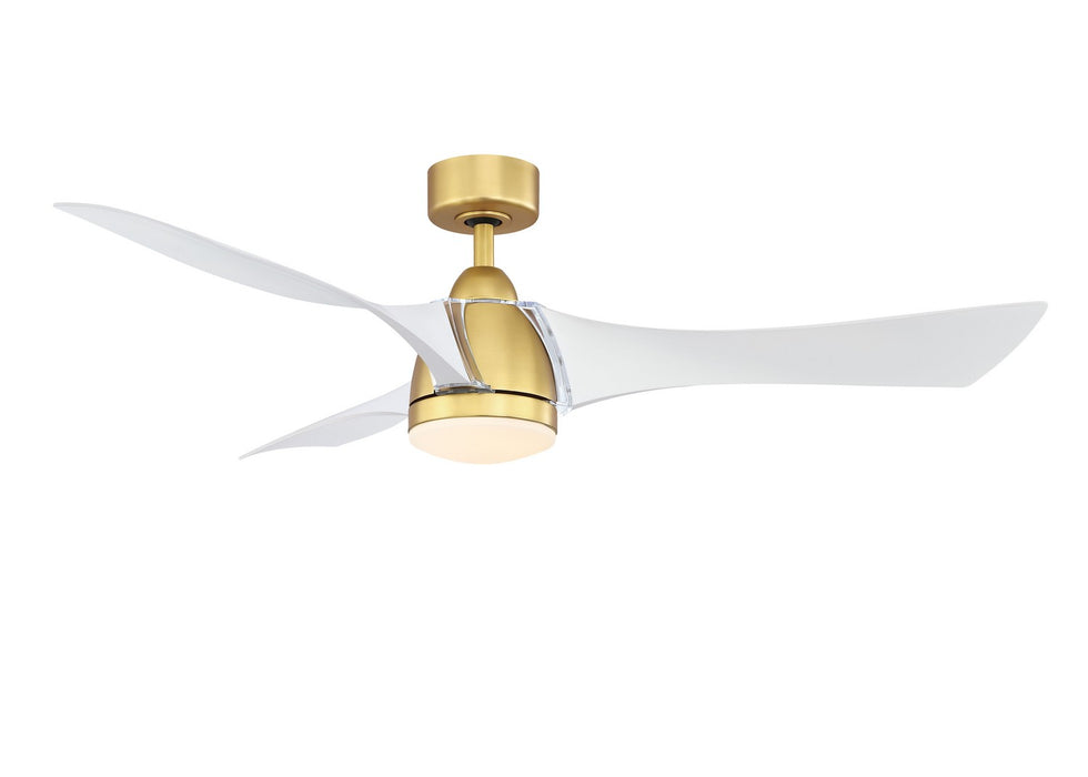 Fanimation FPD6858BSMW 56" Ceiling Fan, Brushed Satin Brass