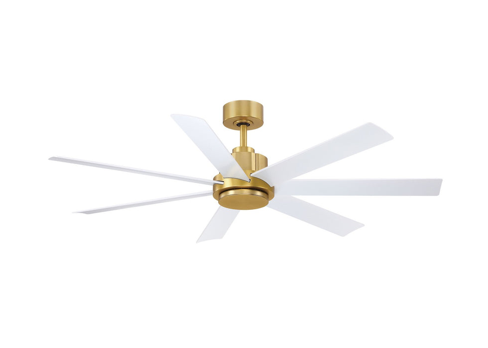 Fanimation FPD6865BSMW 56" Ceiling Fan, Brushed Satin Brass