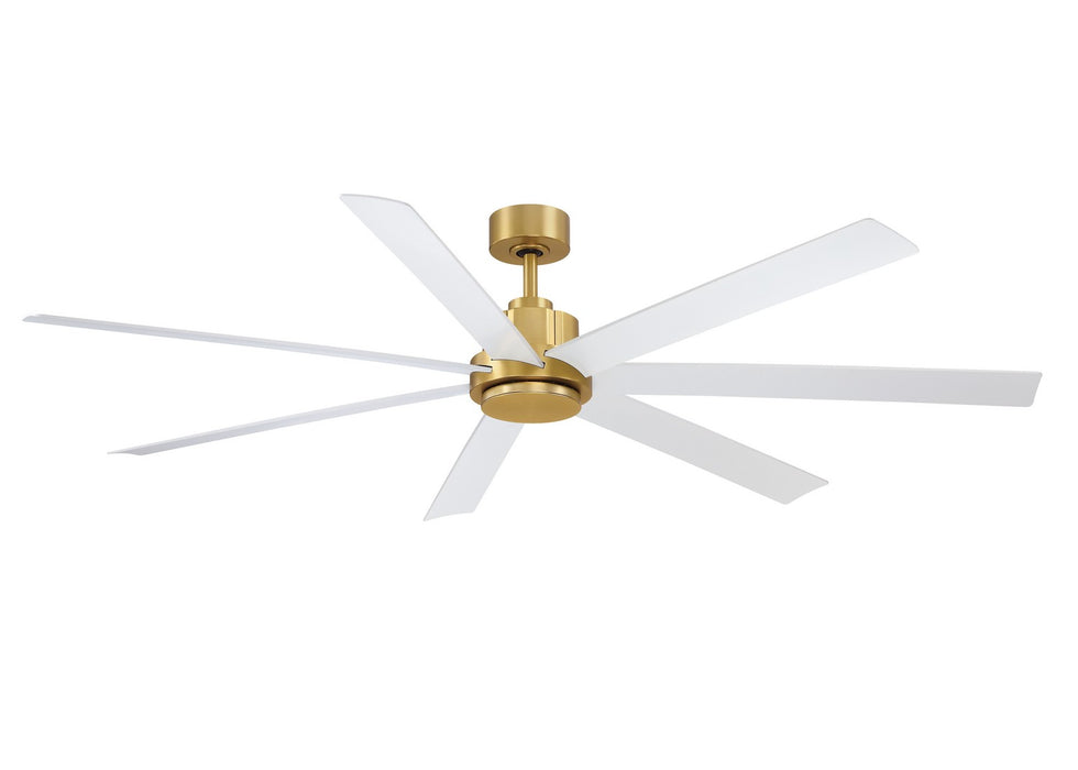 Fanimation FPD6872BSMW 72" Ceiling Fan, Brushed Satin Brass
