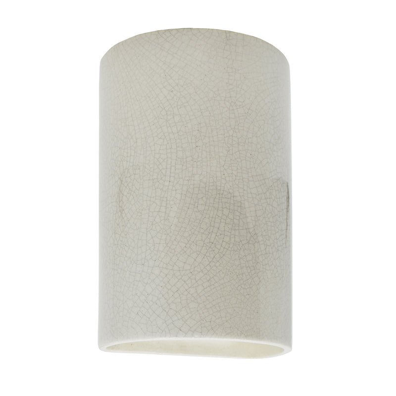 Justice Designs CER-0940-CRK Lantern, White Crackle
