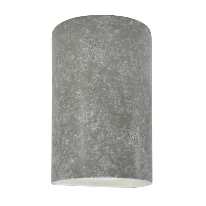 Justice Designs CER-0945W-TRAM Lantern, Mocha Travertine