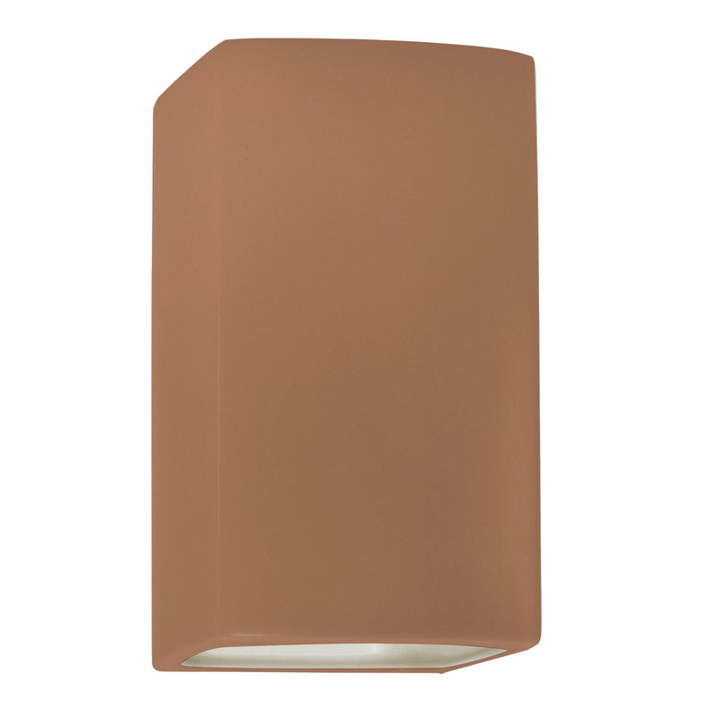 Justice Designs CER-0955-ADOB Two Light Wall Sconce, Adobe