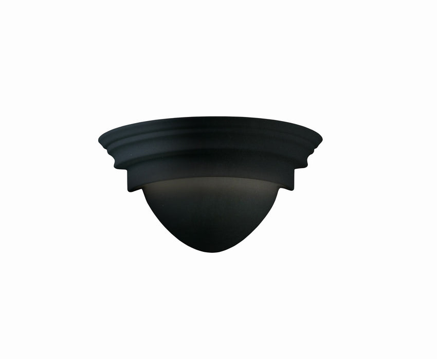 Justice Designs CER-1005-CRB Wall Sconce, Carbon - Matte Black