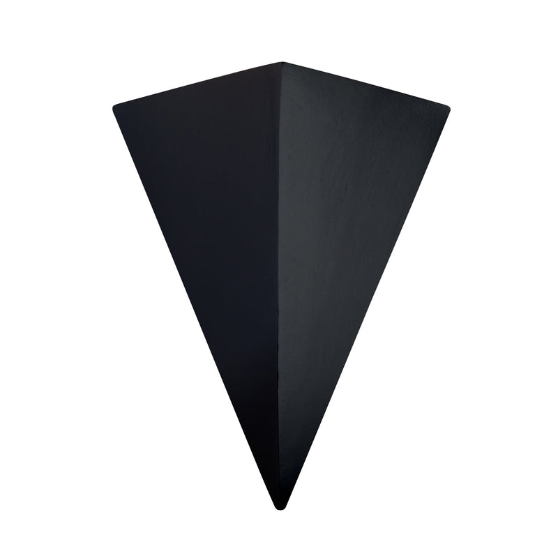 Justice Designs CER-1140W-CRB Lantern, Carbon - Matte Black