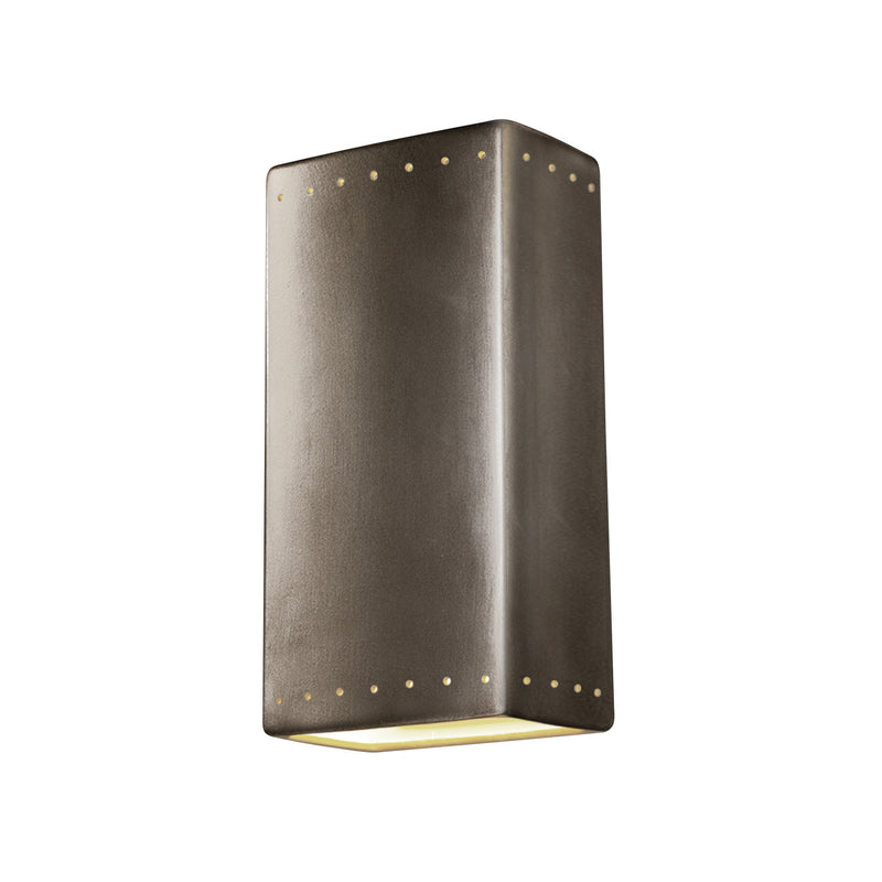 Justice Designs CER-1180W-ANTS Lantern, Antique Silver
