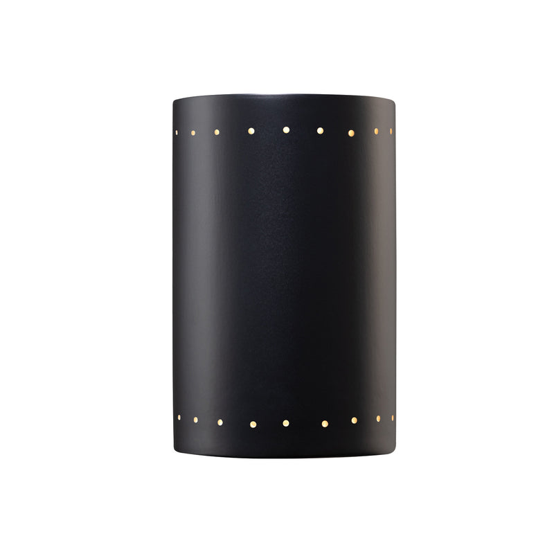 Justice Designs CER-1290-CRB Lantern, Carbon - Matte Black