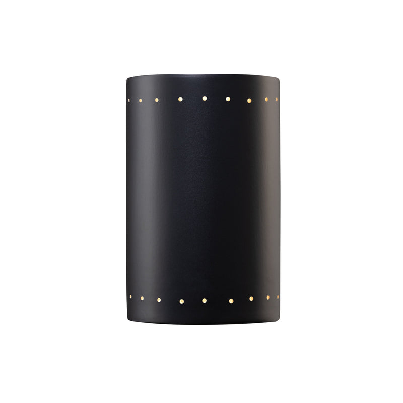 Justice Designs CER-1290W-CRB Lantern, Carbon - Matte Black