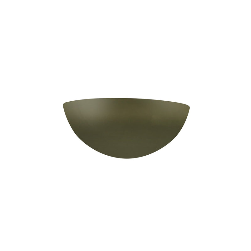 Justice Designs CER-1300-MGRN One Light Wall Sconce, Matte Green
