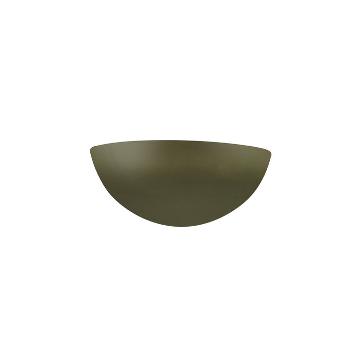 Justice Designs CER-1300-MGRN One Light Wall Sconce, Matte Green