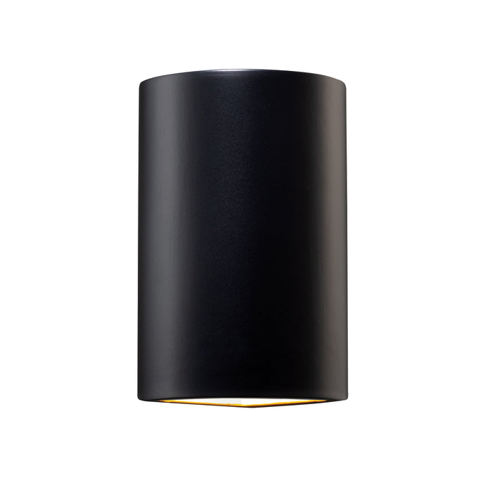 Justice Designs CER-1885-CRB Wall Sconce, Carbon - Matte Black