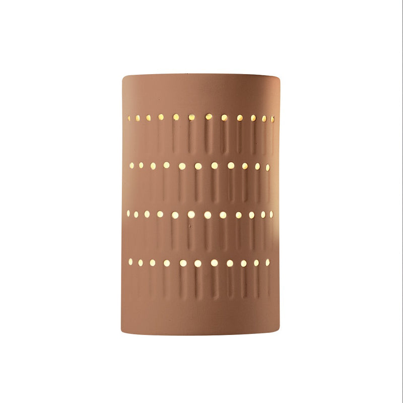 Justice Designs CER-2285-ADOB One Light Wall Sconce, Adobe