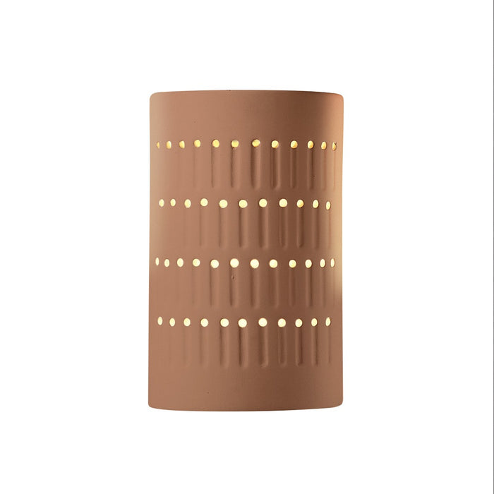 Justice Designs CER-2285-ADOB One Light Wall Sconce, Adobe