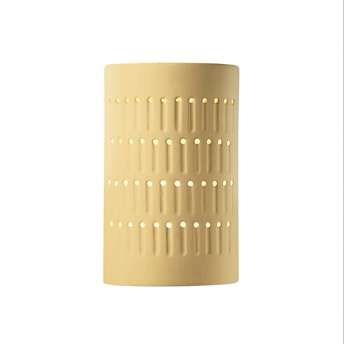 Justice Designs CER-2285-MYLW One Light Wall Sconce, Muted Yellow