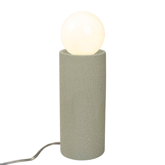 Justice Designs CER-2465-CKC One Light Portable, Celadon Green Crackle