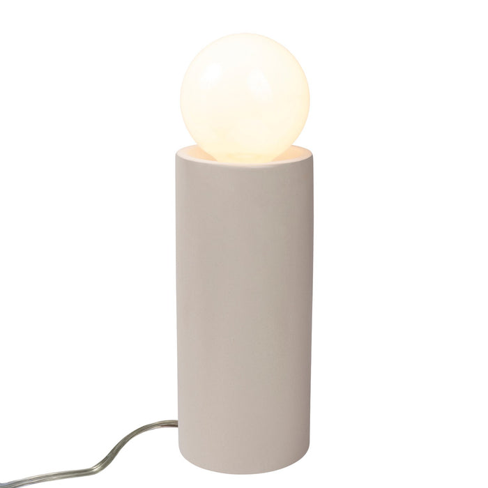 Justice Designs CER-2465-MAT One Light Portable, Matte White
