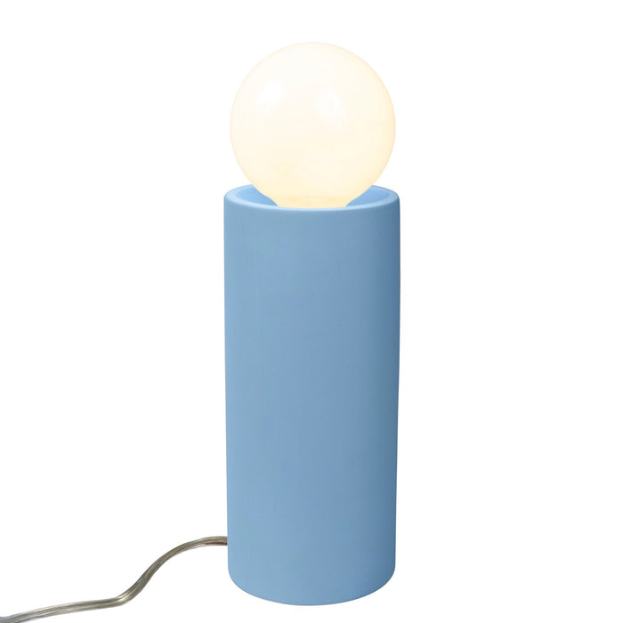 Justice Designs CER-2465-SKBL One Light Portable, Sky Blue