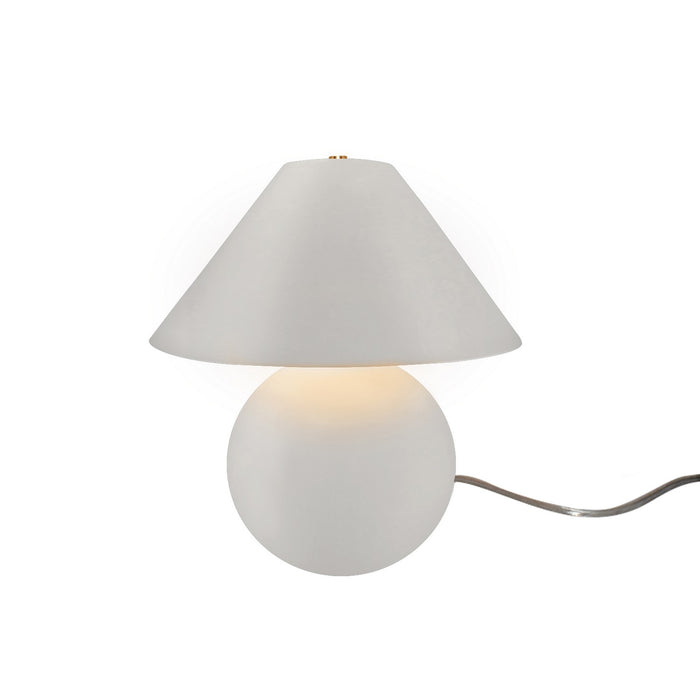 Justice Designs CER-2540-MTGD Two Light Portable, Matte White w/ Champagne Gold