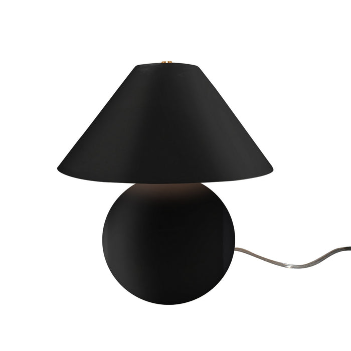 Justice Designs CER-2545-BKMT Two Light Portable, Gloss Black w/ Matte White