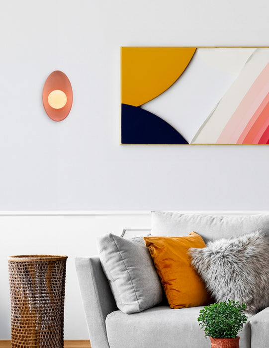 Justice Designs CER-3045-BSH LED Wall Sconce, Gloss Blush