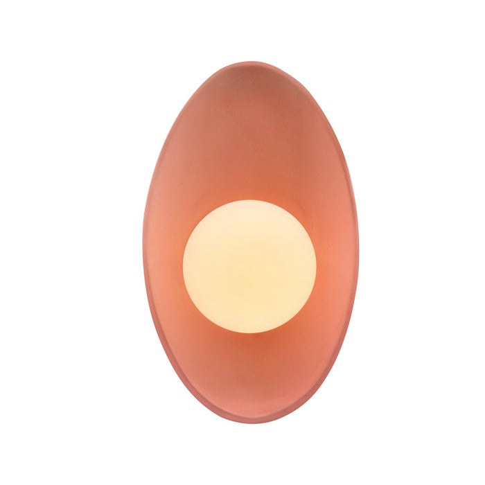 Justice Designs CER-3045-BSH LED Wall Sconce, Gloss Blush