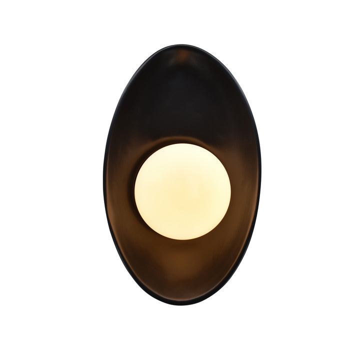 Justice Designs CER-3045-CRB LED Wall Sconce, Carbon - Matte Black