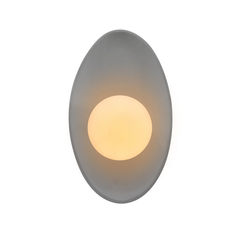 Justice Designs CER-3045-GRY LED Wall Sconce, Gloss Grey