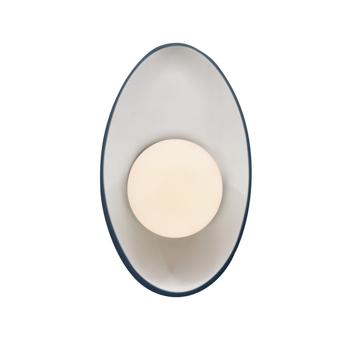 Justice Designs CER-3045-MDMT LED Wall Sconce, Midnight Sky w/ Matte White