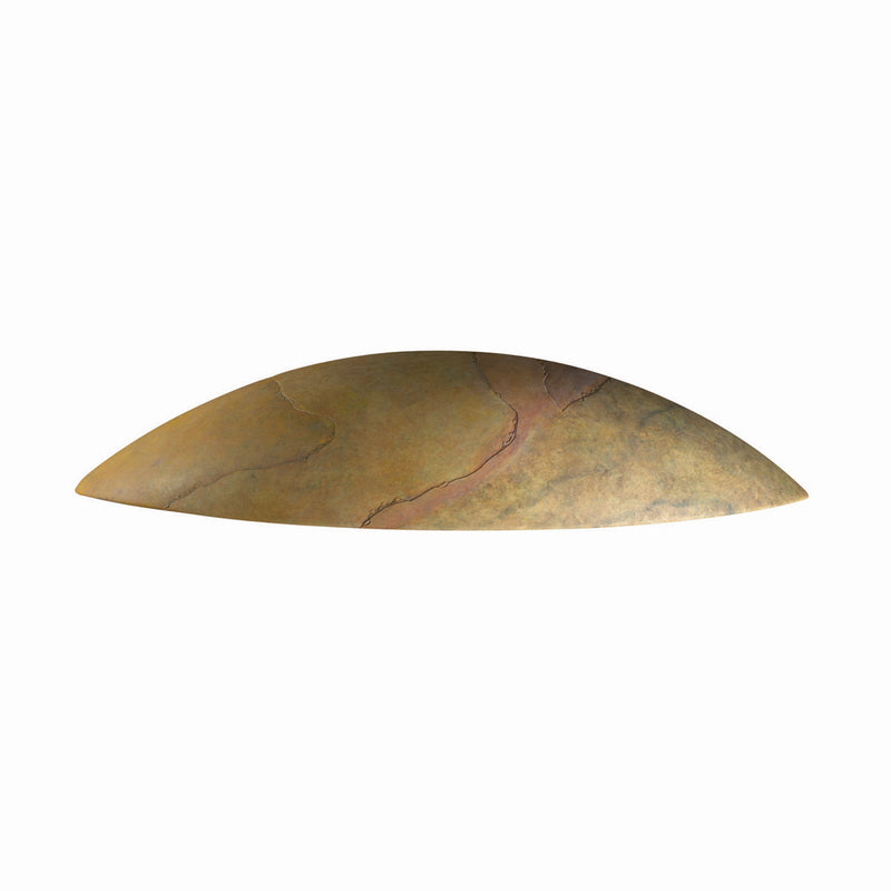 Justice Designs CER-4200W-SLHY Two Light Outdoor Wall Mount, Harvest Yellow Slate