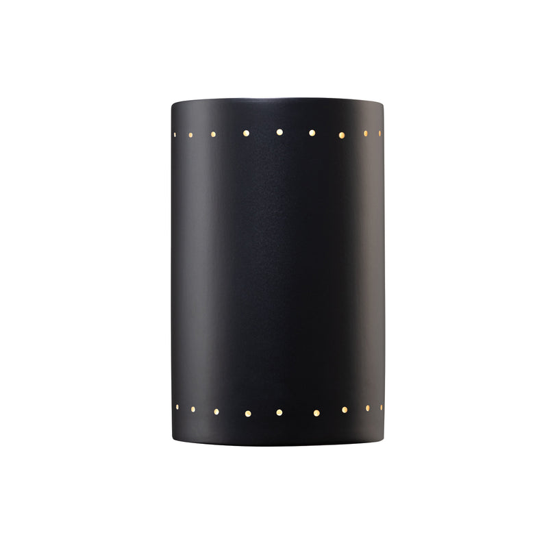 Justice Designs CER-5290-CRB Wall Sconce, Carbon - Matte Black