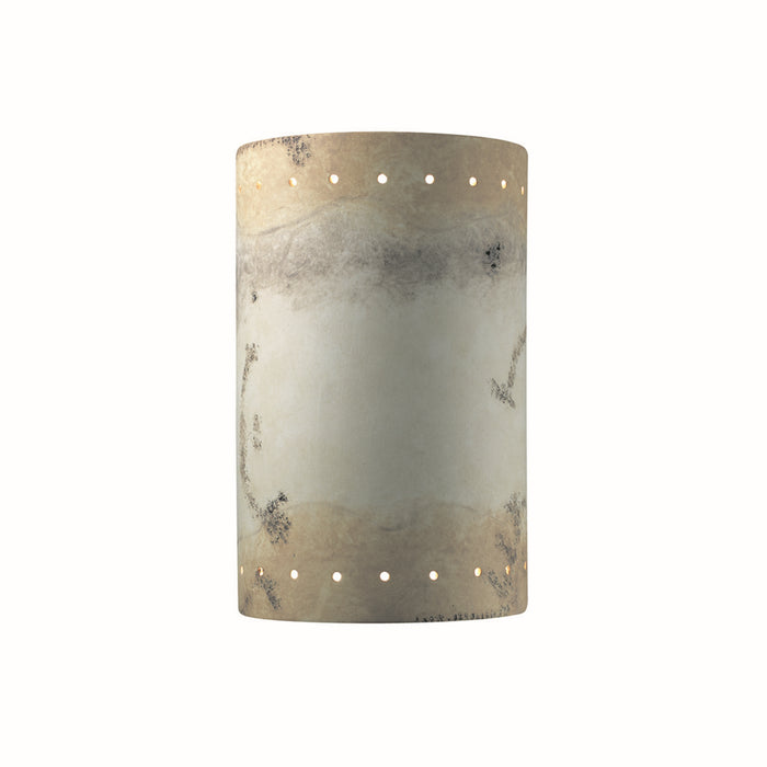 Justice Designs CER-5295W-TRAG LED Wall Sconce, Greco Travertine