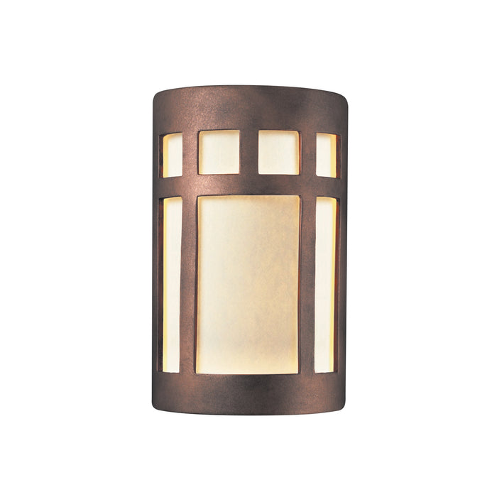 Justice Designs CER-5345-ANTC Wall Sconce, Antique Copper