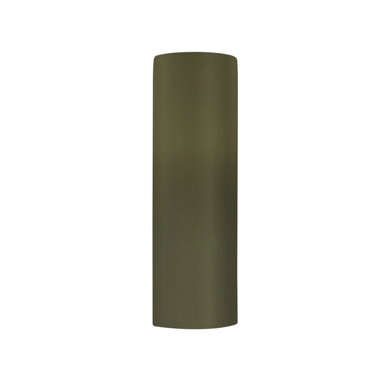 Justice Designs CER-5405-MGRN Two Light Wall Sconce, Matte Green