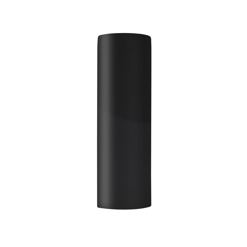 Justice Designs CER-5407-BKMT One Light Wall Sconce, Gloss Black w/ Matte White